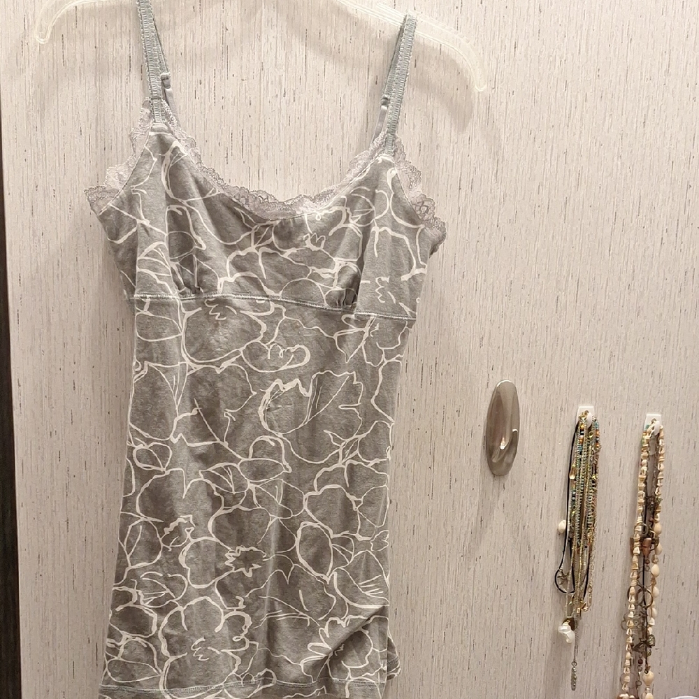 American Eagle Outfitters Gray Floral Camisole